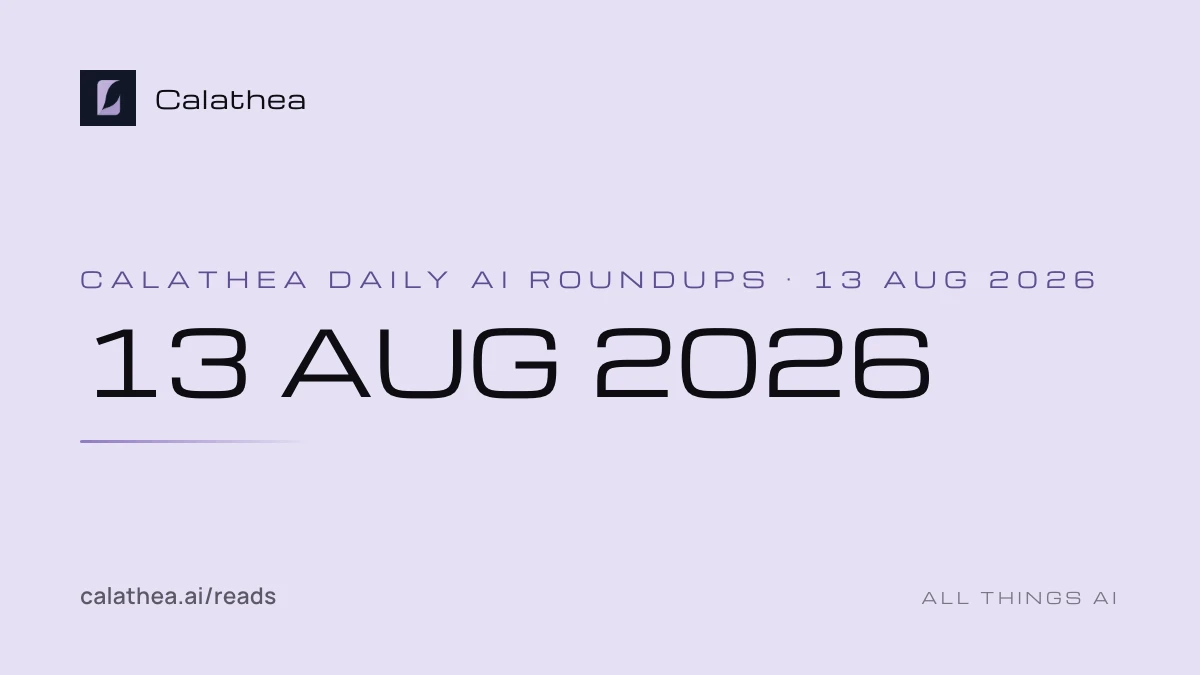 Daily AI Roundups, 13 August 2026 cover