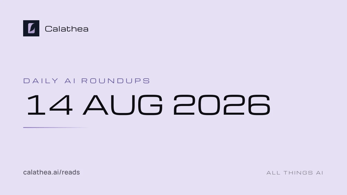 Daily AI Roundups, 14 August 2026 cover