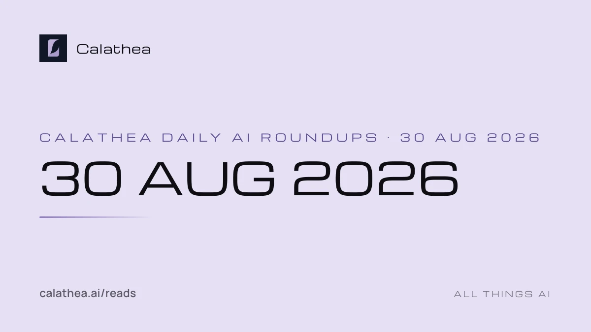 Daily AI Roundups, 30 August 2026 cover