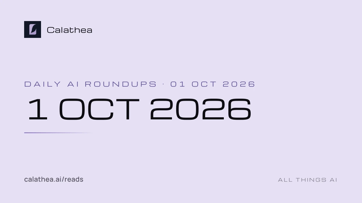 Daily AI Roundups, 1 October 2026 cover